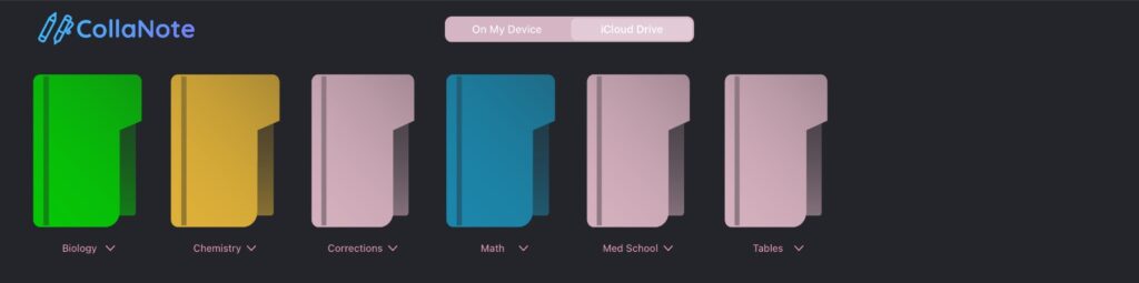 Organise A-level work digitally